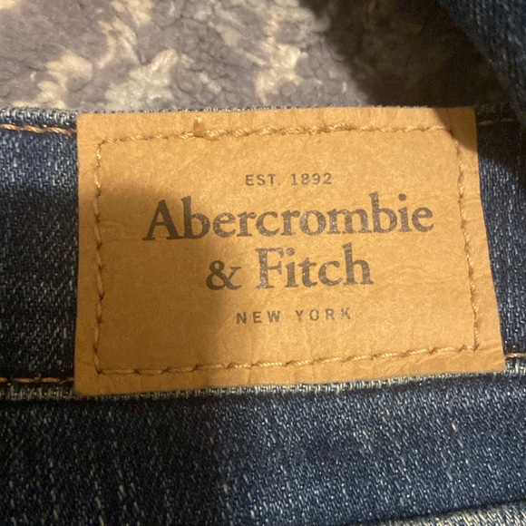 Abercrombie And Fitch New York Womens Distressed Blue Jeans Size 4R/27 - Picture 5 of 7